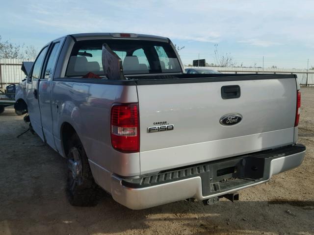 1FTRX12W28KD19331 - 2008 FORD F150 SILVER photo 3