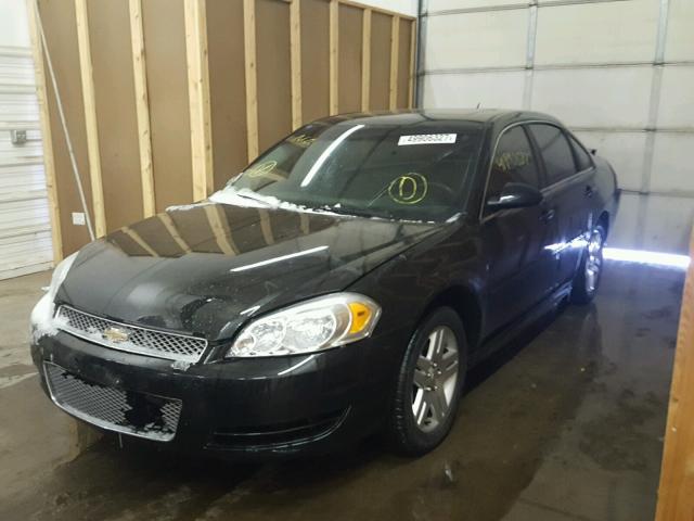 2G1WG5E31C1324968 - 2012 CHEVROLET IMPALA LT BLACK photo 2