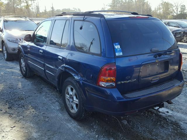 1GHDS13S322174886 - 2002 OLDSMOBILE BRAVADA BLUE photo 3