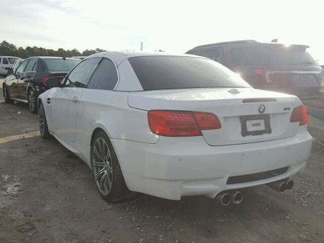 WBSDX9C57BE783812 - 2011 BMW M3 WHITE photo 3