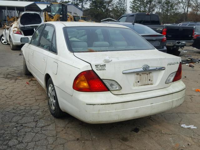 4T1BF28B0YU047862 - 2000 TOYOTA AVALON XL WHITE photo 3