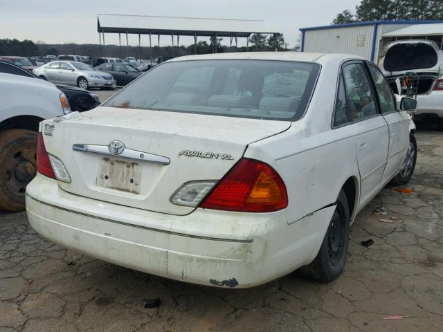 4T1BF28B0YU047862 - 2000 TOYOTA AVALON XL WHITE photo 4