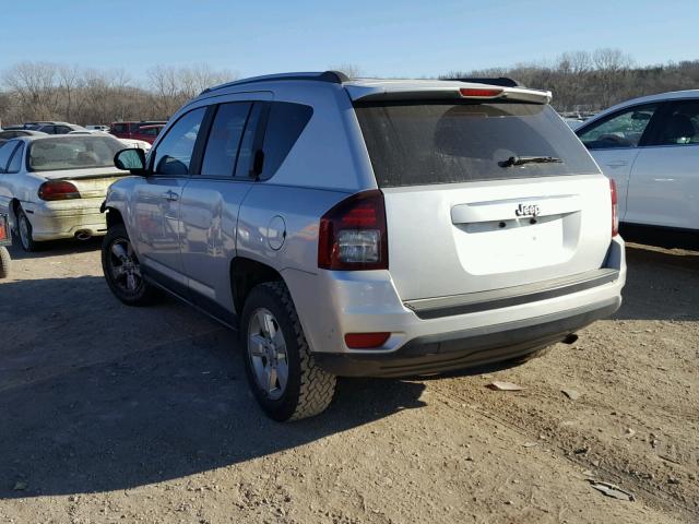 1C4NJCBA3ED504861 - 2014 JEEP COMPASS SP SILVER photo 3