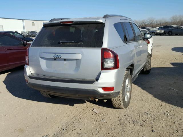 1C4NJCBA3ED504861 - 2014 JEEP COMPASS SP SILVER photo 4