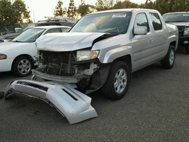 2HJYK16516H524067 - 2006 HONDA RIDGELINE SILVER photo 2