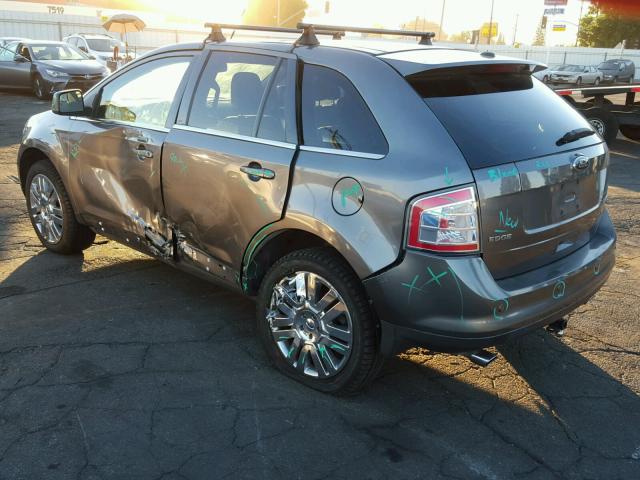 2FMDK3KC6ABA61787 - 2010 FORD EDGE LIMIT GRAY photo 3