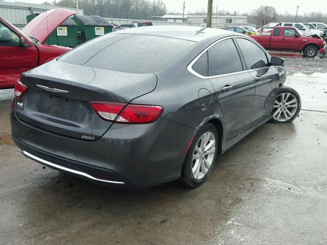 1C3CCCABXGN152195 - 2016 CHRYSLER 200 LIMITE GRAY photo 4