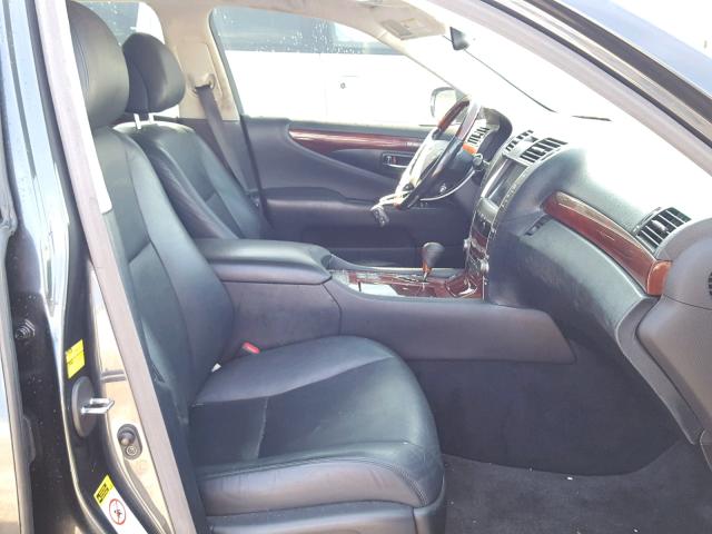 JTHGL46F575002475 - 2007 LEXUS LS 460L GRAY photo 5