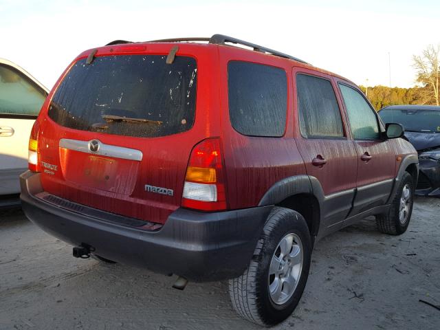 4F2CZ06173KM25484 - 2003 MAZDA TRIBUTE ES RED photo 4