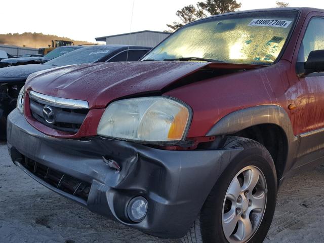 4F2CZ06173KM25484 - 2003 MAZDA TRIBUTE ES RED photo 9