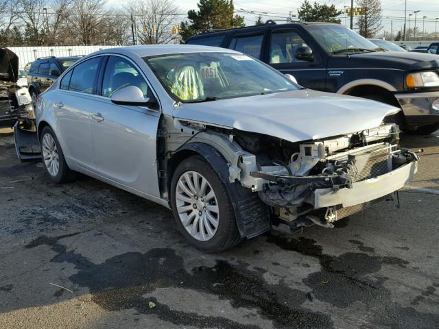 W04GN5EC0B1101451 - 2011 BUICK REGAL CXL SILVER photo 1