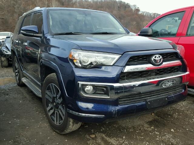 JTEBU5JR8G5313989 - 2016 TOYOTA 4RUNNER SR BLUE photo 1