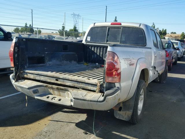 5TEKU72N77Z461480 - 2007 TOYOTA TACOMA DOU SILVER photo 4