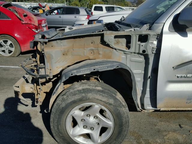 5TEKU72N77Z461480 - 2007 TOYOTA TACOMA DOU SILVER photo 9