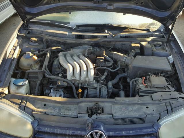 9BWBK61J124054258 - 2002 VOLKSWAGEN GOLF GL BLUE photo 7