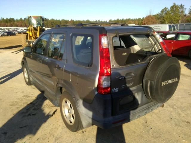 SHSRD68506U405874 - 2006 HONDA CR-V LX GRAY photo 3