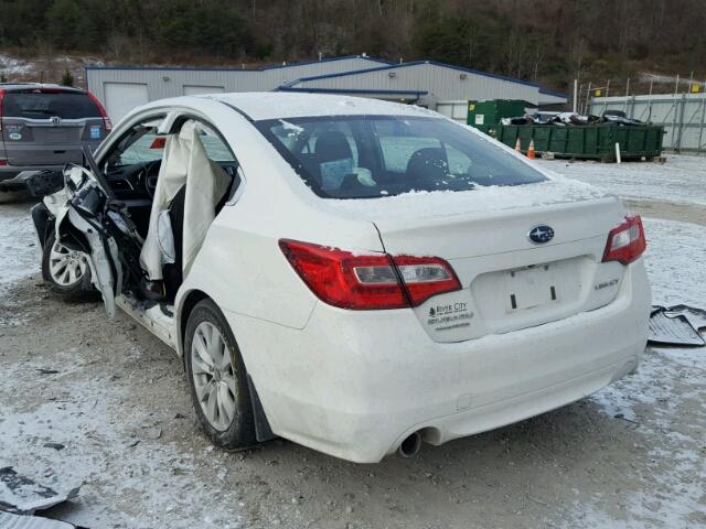 4S3BNBC6XF3027252 - 2015 SUBARU LEGACY 2.5 WHITE photo 3