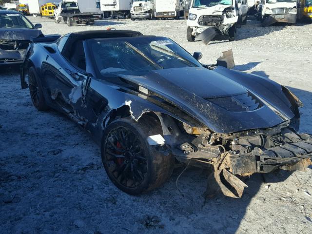 1G1YT2D65F5601249 - 2015 CHEVROLET CORVETTE S BLACK photo 1