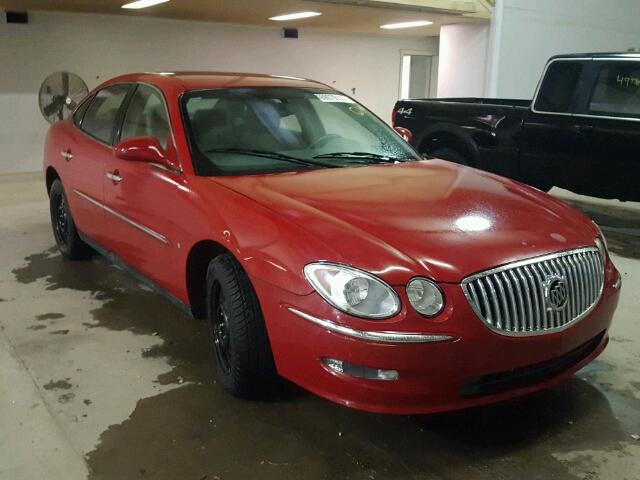 2G4WC582581271233 - 2008 BUICK LACROSSE C RED photo 1