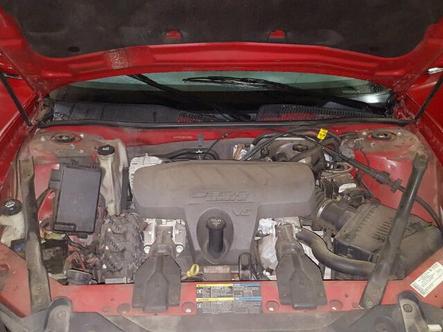 2G4WC582581271233 - 2008 BUICK LACROSSE C RED photo 7