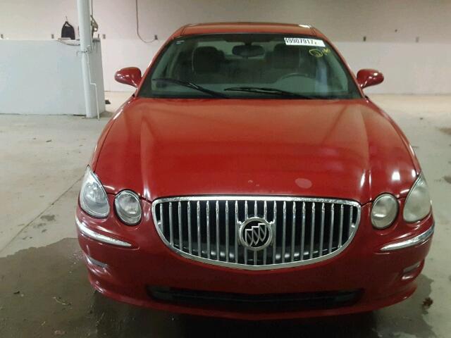 2G4WC582581271233 - 2008 BUICK LACROSSE C RED photo 9