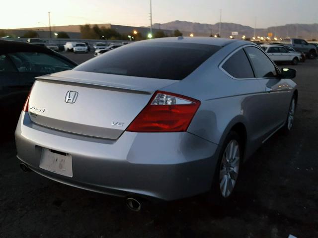 1HGCS22868A010139 - 2008 HONDA ACCORD EXL SILVER photo 4