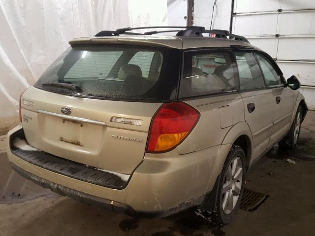 4S4BP61C067359344 - 2006 SUBARU LEGACY OUT TAN photo 4