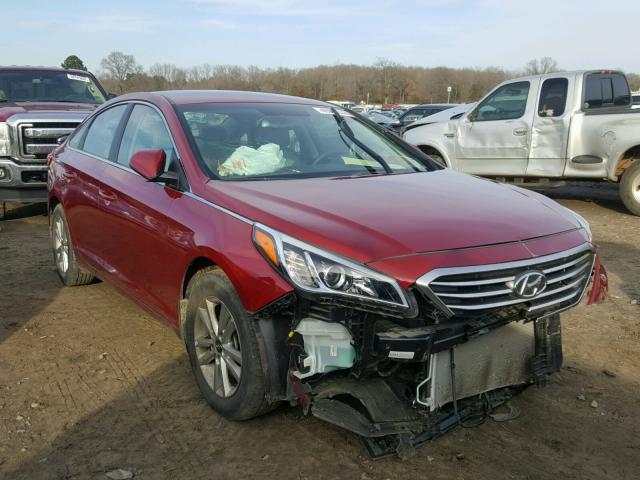 5NPE24AF3GH379504 - 2016 HYUNDAI SONATA SE MAROON photo 1