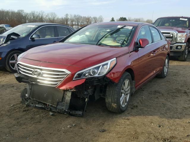 5NPE24AF3GH379504 - 2016 HYUNDAI SONATA SE MAROON photo 2