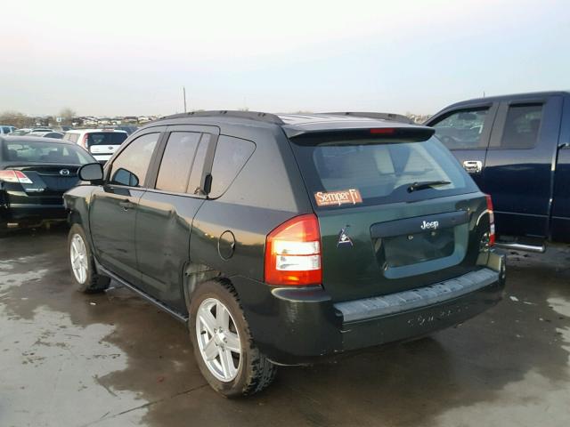 1J8FT47W77D219214 - 2007 JEEP COMPASS GREEN photo 3