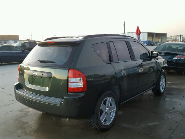 1J8FT47W77D219214 - 2007 JEEP COMPASS GREEN photo 4