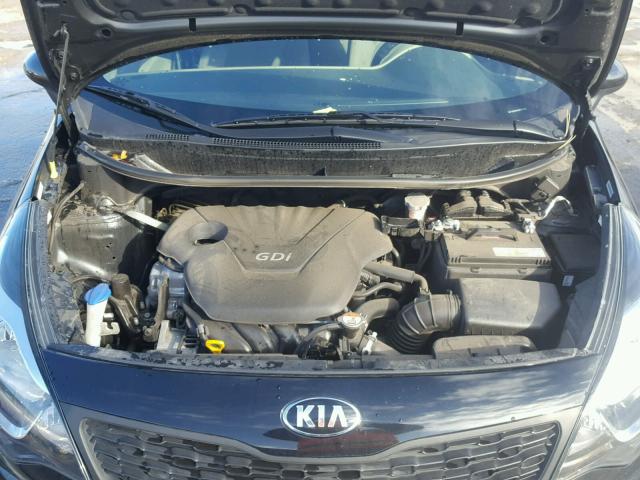 KNADM4A36F6440782 - 2015 KIA RIO LX BLACK photo 7