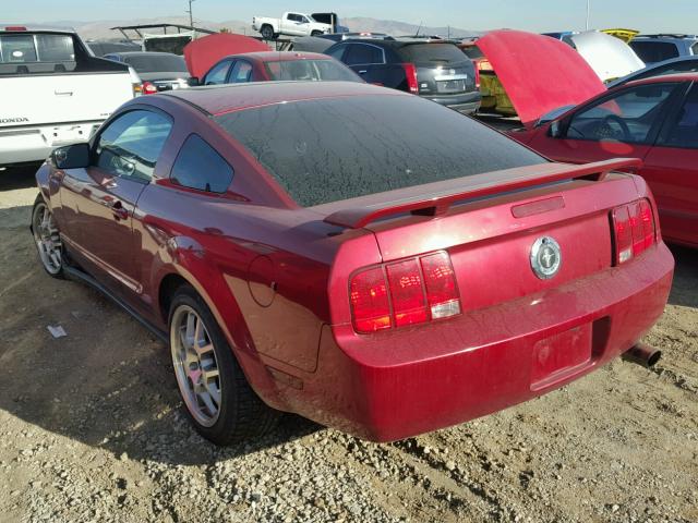 1ZVFT80NX65113071 - 2006 FORD MUSTANG MAROON photo 3