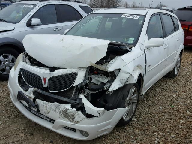 5Y2SL63895Z445490 - 2005 PONTIAC VIBE WHITE photo 2