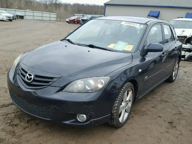 JM1BK343451278247 - 2005 MAZDA 3 HATCHBAC BLACK photo 2