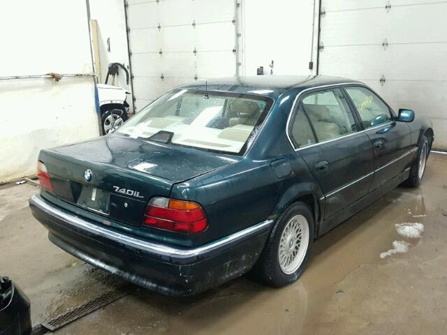 WBAGJ8329VDM05035 - 1997 BMW 740 IL GREEN photo 4