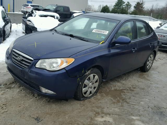 KMHDU46DX8U533156 - 2008 HYUNDAI ELANTRA GL BLUE photo 2