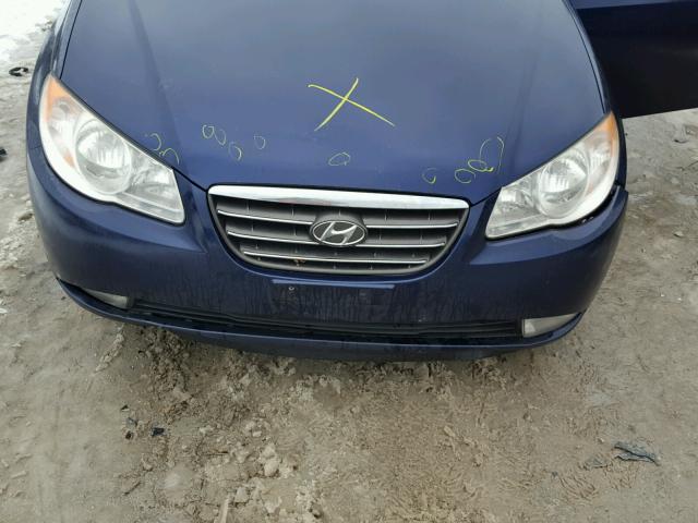 KMHDU46DX8U533156 - 2008 HYUNDAI ELANTRA GL BLUE photo 7