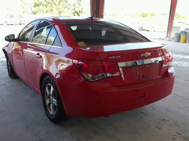 1G1PC5SB4E7127830 - 2014 CHEVROLET CRUZE LT RED photo 3