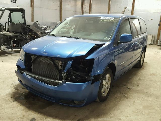 2D8HN54P88R665319 - 2008 DODGE GRAND CARA BLUE photo 2