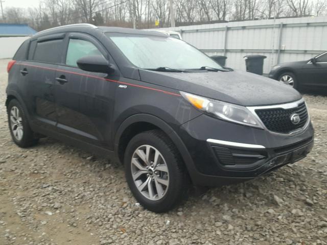 KNDPBCAC9G7856806 - 2016 KIA SPORTAGE L BLACK photo 1