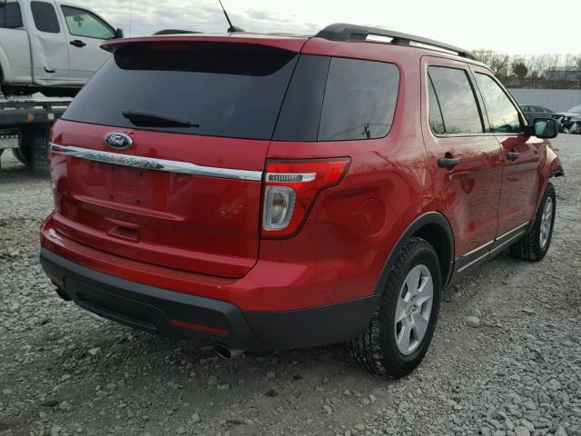 1FMHK7B85CGA47475 - 2012 FORD EXPLORER RED photo 4