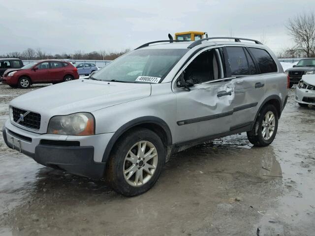 YV1CZ91H741131352 - 2004 VOLVO XC90 T6 SILVER photo 2