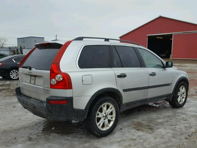 YV1CZ91H741131352 - 2004 VOLVO XC90 T6 SILVER photo 4