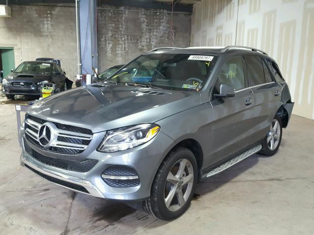 4JGDA5HB8HA959620 - 2017 MERCEDES-BENZ GLE 350 4M GRAY photo 2