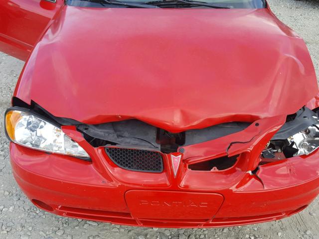 1G2NF52E34C137601 - 2004 PONTIAC GRAND AM S წითელი ფოტო 7