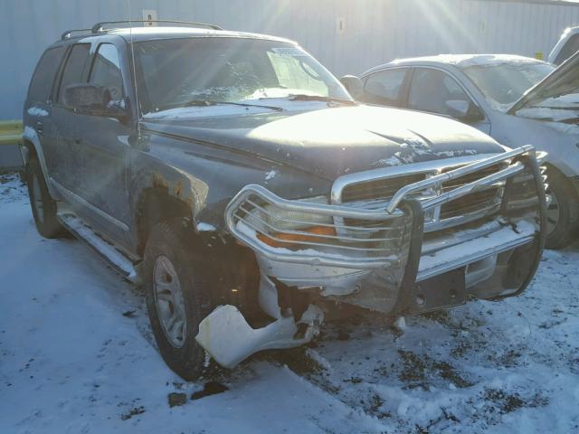 1B4HS58N82F152261 - 2002 DODGE DURANGO SL BLUE photo 1