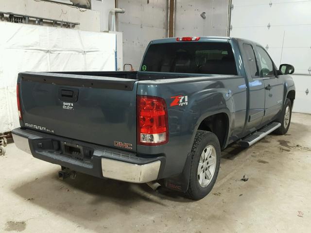 1GTEK19J29Z297282 - 2009 GMC SIERRA K15 BLUE photo 4