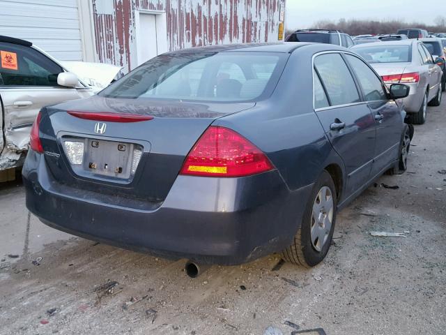 1HGCM55407A091786 - 2007 HONDA ACCORD LX BLUE photo 4