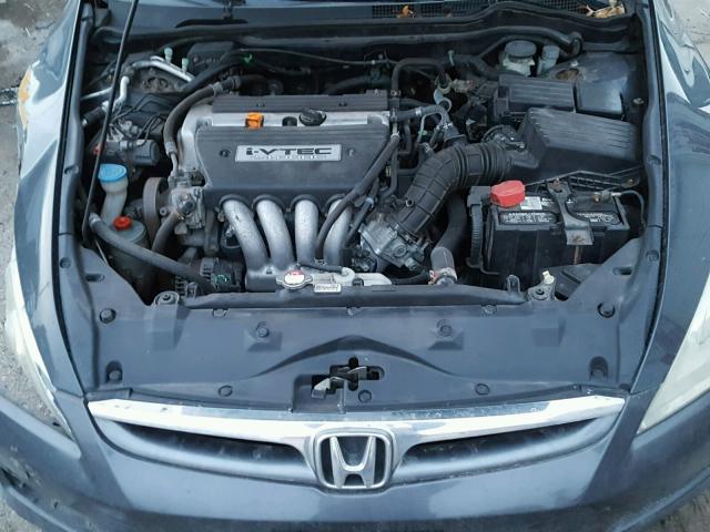 1HGCM55407A091786 - 2007 HONDA ACCORD LX BLUE photo 7